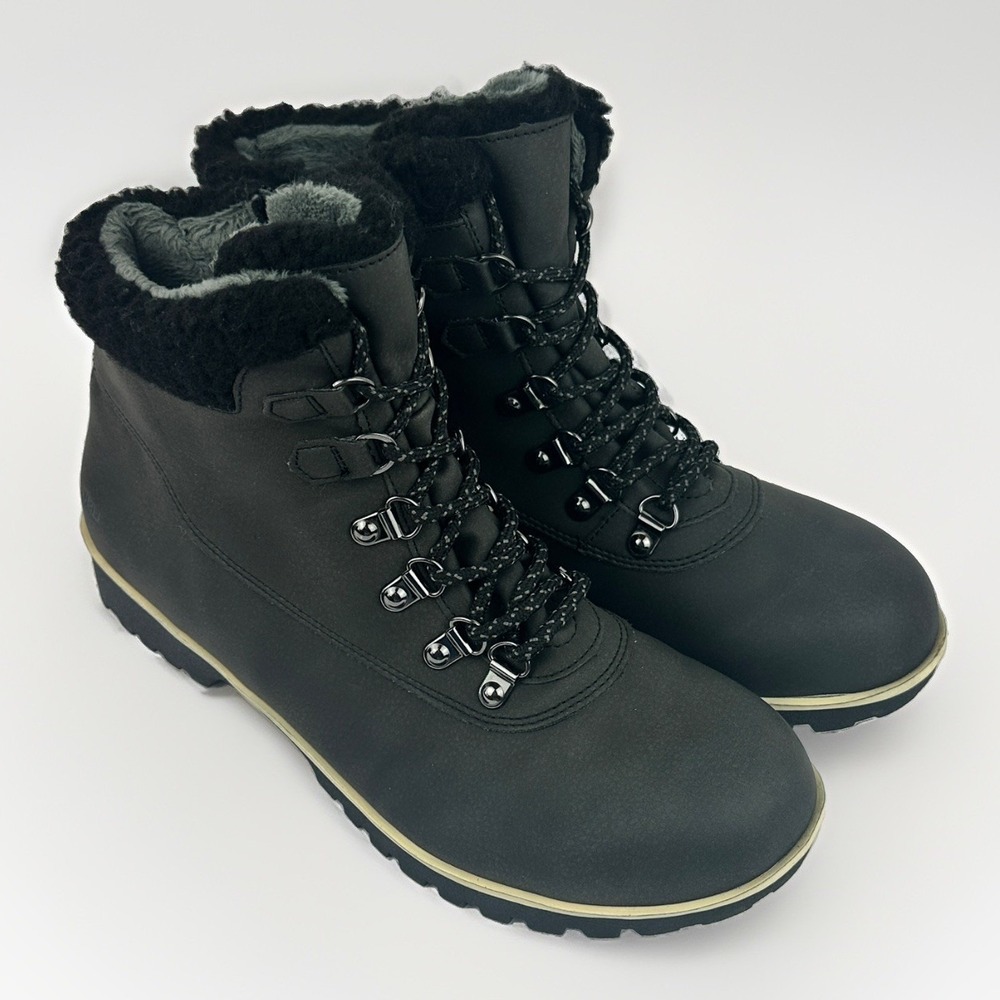 JBU Blue Creek Womens 9M Water Resistant Faux Fur Lined Winter Hiking Boots